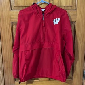 Champion Red Windbreaker. Size Small.